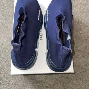 Balenciaga | Shoes | Balenciaga Speed Trainer Navy Blue Size  display picture 3